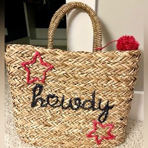 Draper James Howdy straw bag